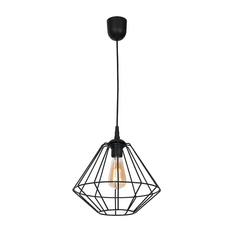 Lampa wisząca COLIN BLACK 1xE27 Milagro