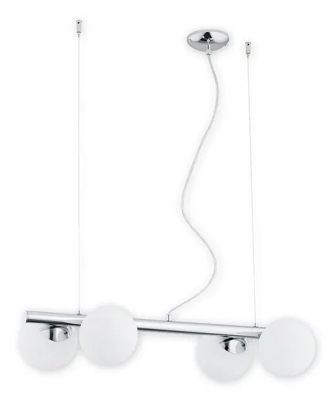 Żyrandol OSSO 4x40W chrom Kule Lemir Listwa O2914 W4 CH