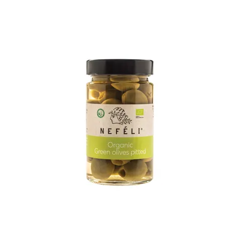 Oliwki Zielone Bez Pestek w Zalewie BIO 295g Nefeli