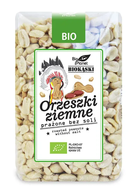 Orzeszki Ziemne Prażone Bez Soli BIO 350 g Bio Planet