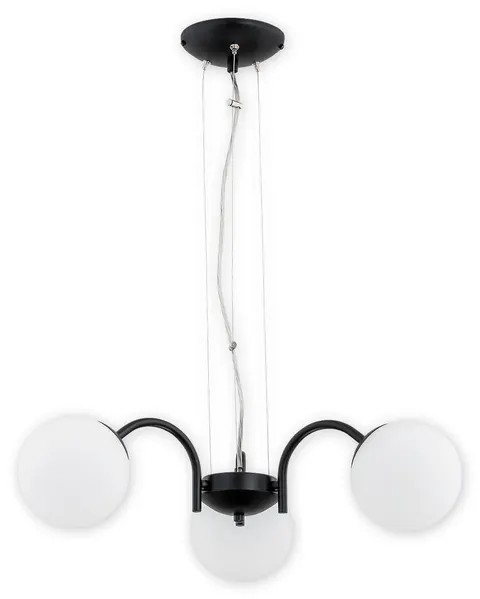Żyrandol NOL 3x40W czarny Kule Lemir O2903 W3 CZA