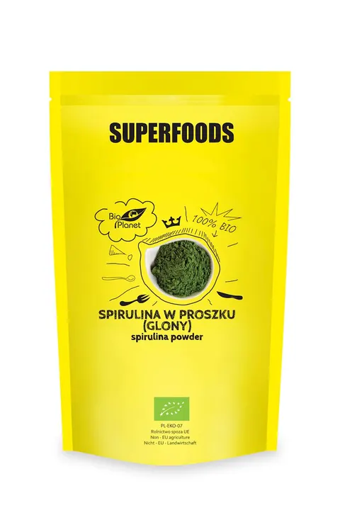 Spirulina w Proszku (Glony) BIO 600 g Bio Planet