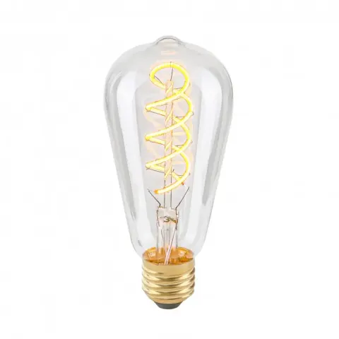 Italux żarówka ST64 LED E27 4W 175lm 2200K filament ściemnialny transparentna