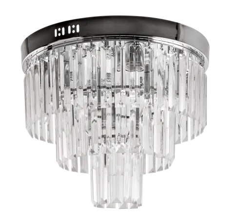 Plafoniera kryształowa VERDUN 5x60W + LED chrom E1736/5+4 Venti
