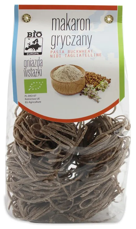Makaron Gryczany Gniazda Wstążki BIO 250 g Bio Europa