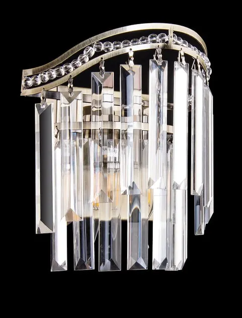 Kinkiet kryształowy VERNON 2x60W patyna K-E1735/2AB Venti