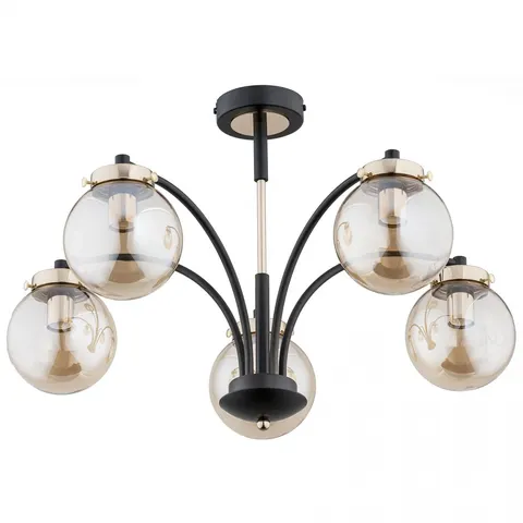 Lampa sufitowa Viola 25545 Alfa 5xE14 LED Metal Czarny - Złoty