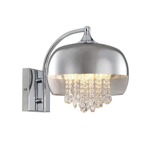 Kinkiet LUNA chrom kryształki 1xE14 Milagro ML3803