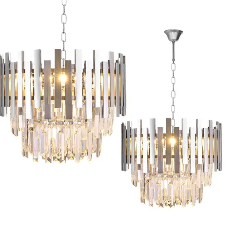 Żyrandol ASPEN chrom kryształki 6xE14 Milagro ML5996 Glamour