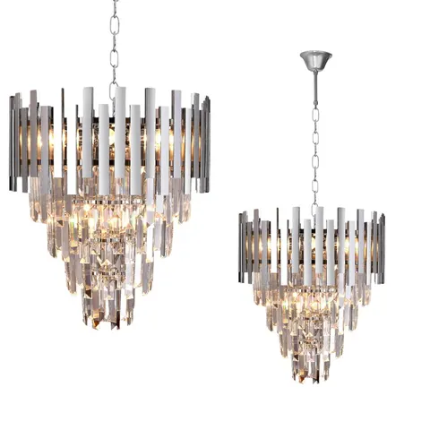 Lampa wisząca żyrandol ASPEN ML5997 Milagro 9xE14 40W Metal + Kryształ Chrom