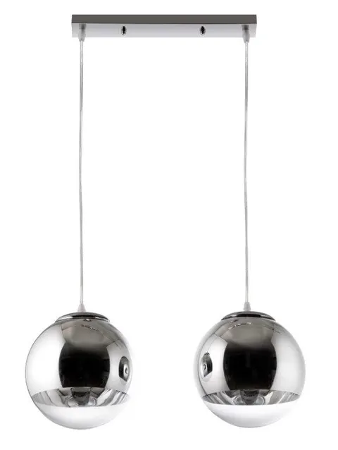 Lampa sufitowa KULA 2x60W chrom 20 cm 603/2 Ball