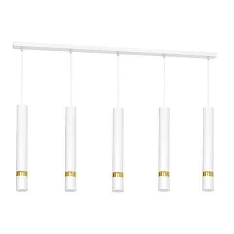 Lampa wisząca JOKER WHITE/GOLD 5xGU10 | MLP6122 Milagro