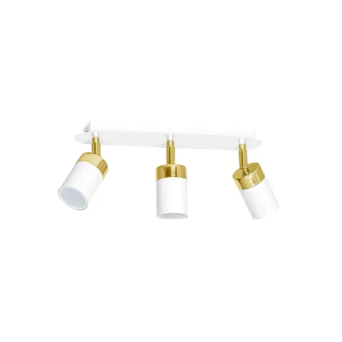 Lampa sufitowa JOKER WHITE/GOLD 3xGU10 | MLP6130 Milagro
