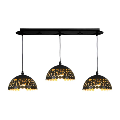 Lampa wisząca LISA BLACK 3xE27 | ML6136 Milagro