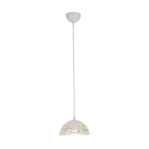 Lampa wisząca LISA WHITE 1xE27 18cm | ML6138 Milagro
