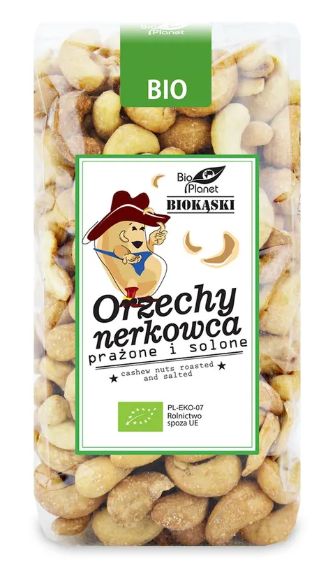 Orzechy Nerkowca Prażone i Solone BIO 350 g Bio Planet