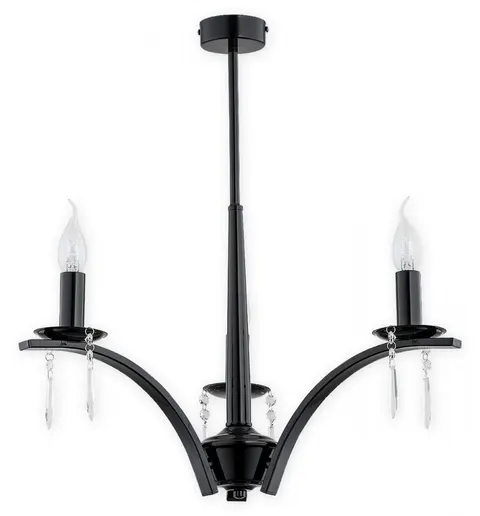 Żyrandol KAPRA 3x60W czarny połysk Lemir O2863 W3 CZA