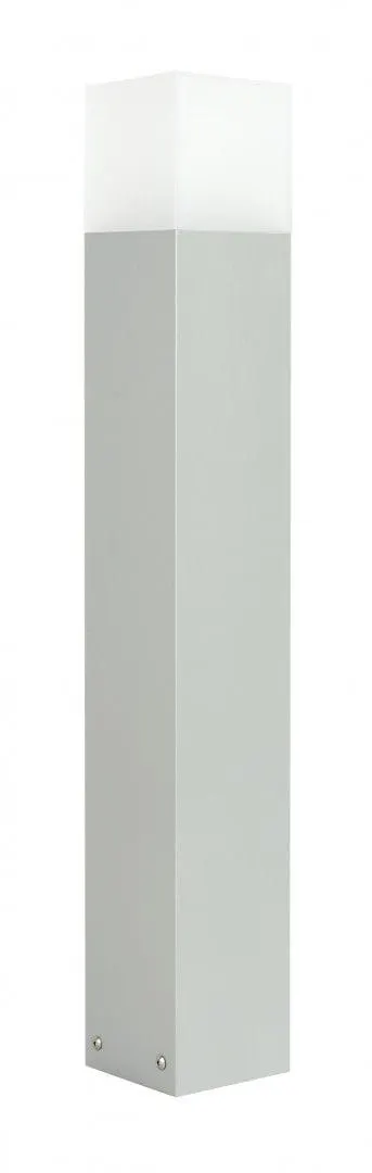 Lampa stojąca słupek ogrodowy Cube Max CB-MAX 700 AL SU-MA E27, 1 x max 20 W, 230V Srebrny