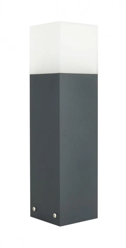 Lampa stojąca słupek ogrodowy Cube Max CB-MAX 400 DG SU-MA E27, 1 x max 20 W, 230V Ciemny popiel