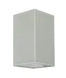 Srebrna zewnętrzna lampa sufitowa SU-MA 8003 AL Adela E27 IP54 12cm x 21cm