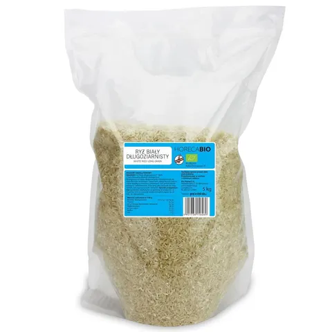 Ryż Biały Długoziarnisty Bezglutenowy BIO 5 kg Horeca