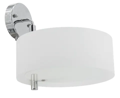Kinkiet ANTILA chrom biały klosz 1x60W DRS8006/1 8C