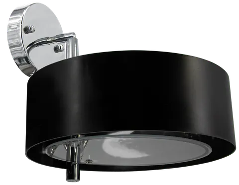 Kinkiet ANTILA chrom czarny klosz 1x60W DRS8006/1 8C BL
