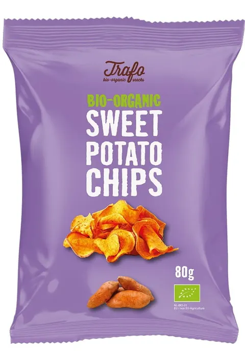 Chipsy z Batatów Smażone na Oleju Słonecznikowym BIO 80 g Trafo