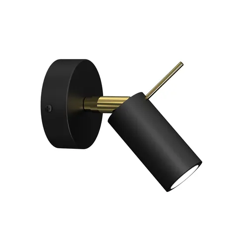 Lampa ścienna kinkiet PRESTON MLP7634 Milagro 1x mini GU10 Metal Czarny / Złoty