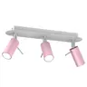 Lampa sufitowa PRESTON PINK/WHITE 3x mini GU10 | MLP7628 Milagro