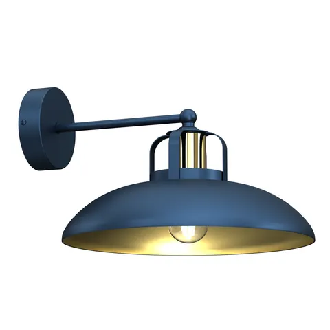 Lampa ścienna kinkiet FELIX MLP7712 Milagro 1xE27 Metal Granatowy / Złoty