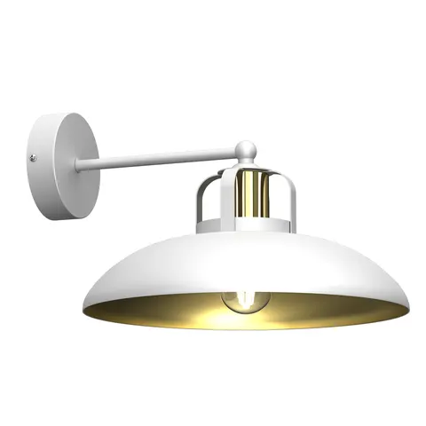 Kinkiet FELIX WHITE/GOLD 1xE27 | MLP7702 Milagro