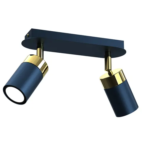Lampa sufitowa JOKER NAVY BLUE/GOLD 2xGU10 | MLP7723 Milagro