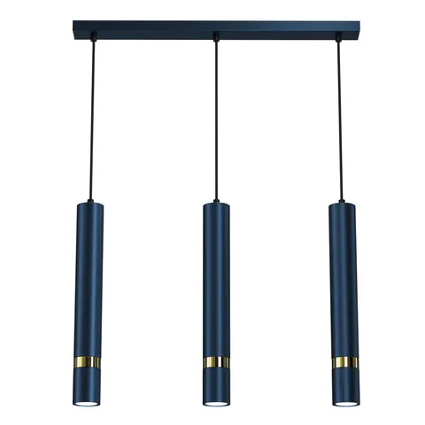 Lampa wisząca JOKER BLUE/GOLD 3xGU10 Milagro MLP7726