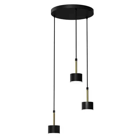 Lampa wisząca ARENA BLACK/GOLD 3xGX53 Milagro MLP7762