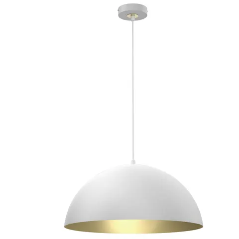 Lampa wisząca BETA WHITE/GOLD 1xE27 45cm Milagro MLP7974