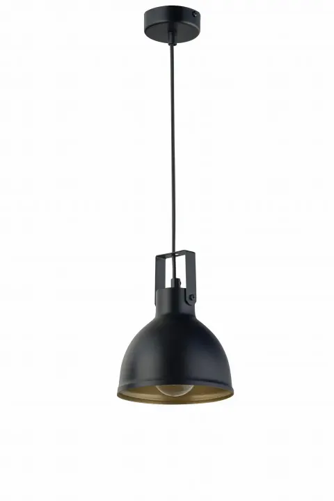 Lampa sufitowa MARS 1xE27 60W czarna złota Sigma 32256