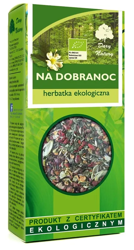 Herbatka na Dobranoc BIO 50 g Dary Natury
