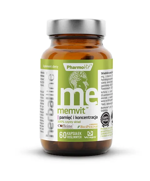 Pharmovit Memvit™ Pamięć I Koncentracja suplement diety 60 kapsułek