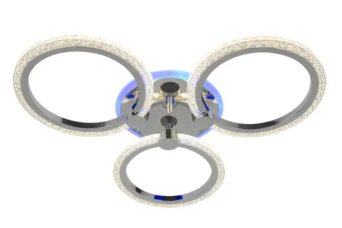 Plafon RING chrom LED Elem DRS2032/3 z kryształkami – nowoczesne oświetlenie do Twojego wnętrza