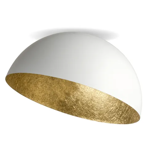 Plafon SFERA 35 cm biały złoty SIGMA 32466