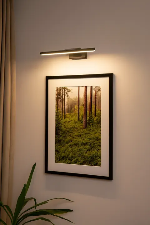 Kinkiet PINTO czarny 12W LED 50cm galeryjka ML8236 Milagro