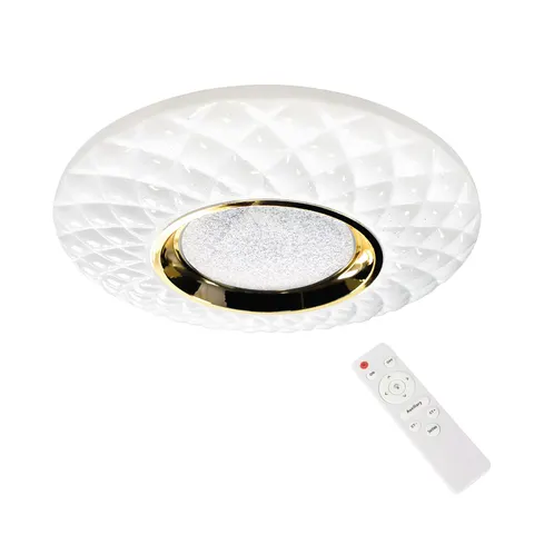 Plafon TOKYO LED złoty 24W ML7908 Milagro pilot 3000K - 6000K