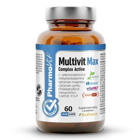 Pharmovit Multivit Max Complex Active suplement diety 60 kapsułek