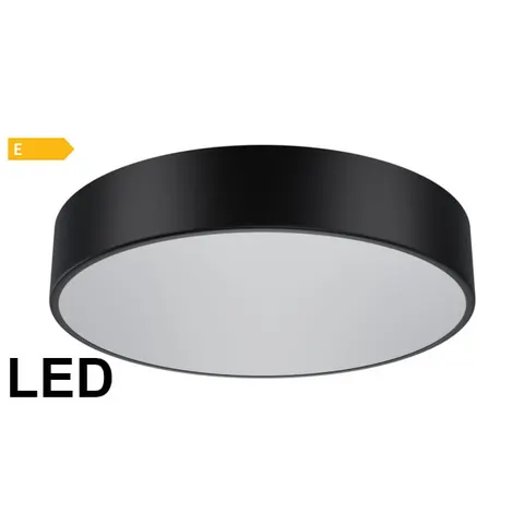 Plafon CLEO 40cm czarny 43W LED 4750Lm Temar klosz szklany mleczny
