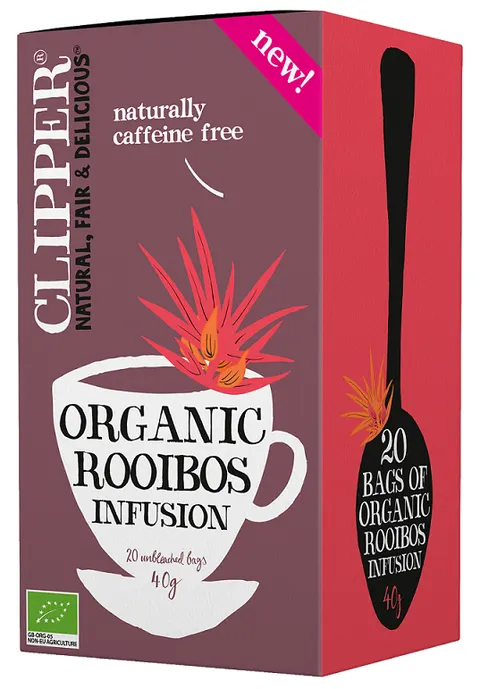 Herbata Rooibos BIO 40 g, 20 x 2 g Clipper