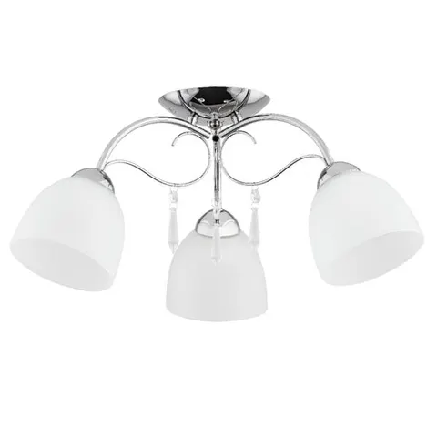 Lampa sufitowa NATA 3xE27 chrom białe klosze Alfa 27713