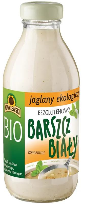 Barszcz Biały Jaglany Bezglutenowy Koncentrat BIO 320 ml Kowalewski