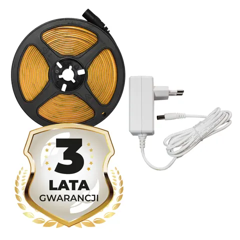 Zestaw Taśma COB 320/m 4000K IP20 5m + Zasilacz EKZ630