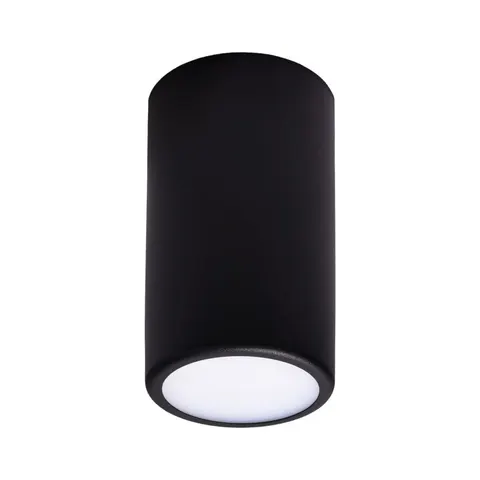 Tuba czarna downlight 1xE27 10 cm okrągła